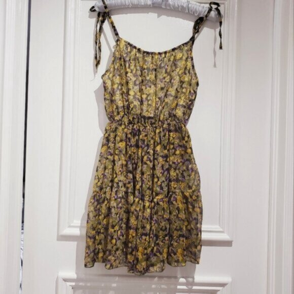 Costa Blanca Vintage Disty Floral Pleated Mini dress - Picture 5 of 12